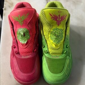 Puma Kids Sneakers in Red and Green